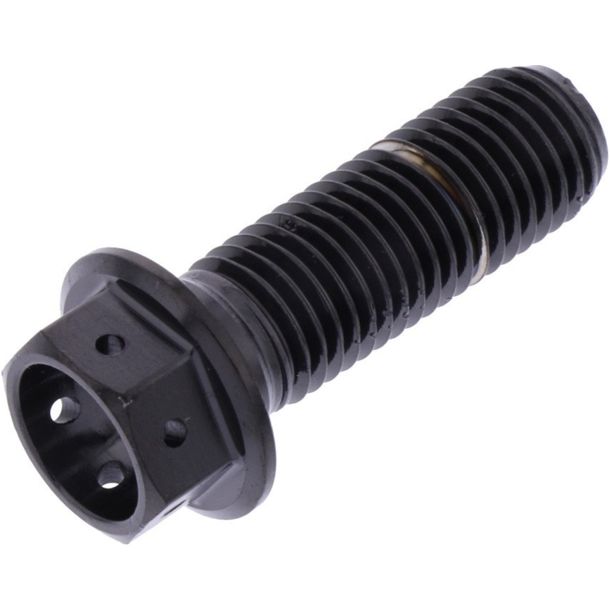 Tornillo hexagonal JMP M10x1.25 30 mm acero inoxidable V4A racing negro