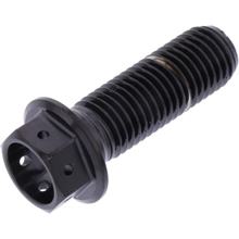 Tornillo hexagonal JMP M10x1.25 30 mm acero inoxidable V4A racing negro