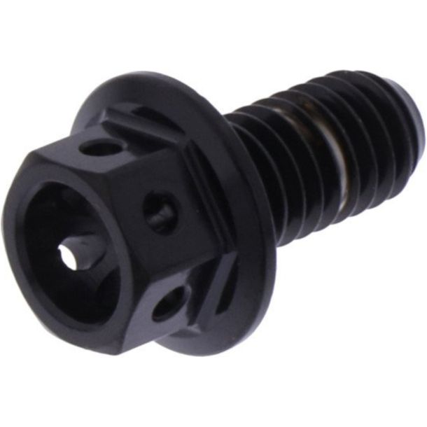 Tornillo hexagonal JMP M6x1.00 12mm acero inoxidable V4A racing negro