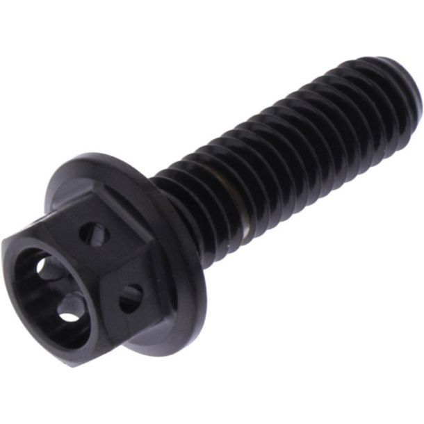 Tornillo hexagonal JMP M6x1.00 20mm acero inoxidable V4A racing negro