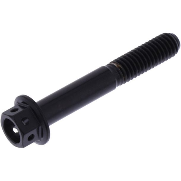 Boulon hexagonal JMP M6x1.00 40mm en acier inoxydable V4A racing noir