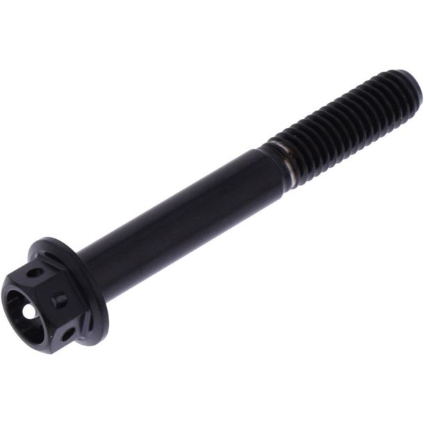 Tornillo hexagonal JMP M6x1.00 45mm acero inoxidable V4A racing negro