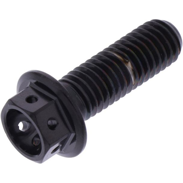 Tornillo hexagonal JMP M8x1.25 25 mm acero inoxidable V4A racing negro