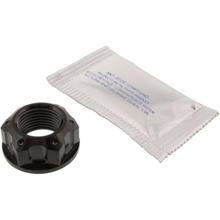 Ghiera JMP M18x1,50 mm in acciaio inossidabile V4A nera per Honda CBF FA F/A, Yamaha FZS Fazer S Suzuki GSF N Bandit 125/400/500/600/650/660/675