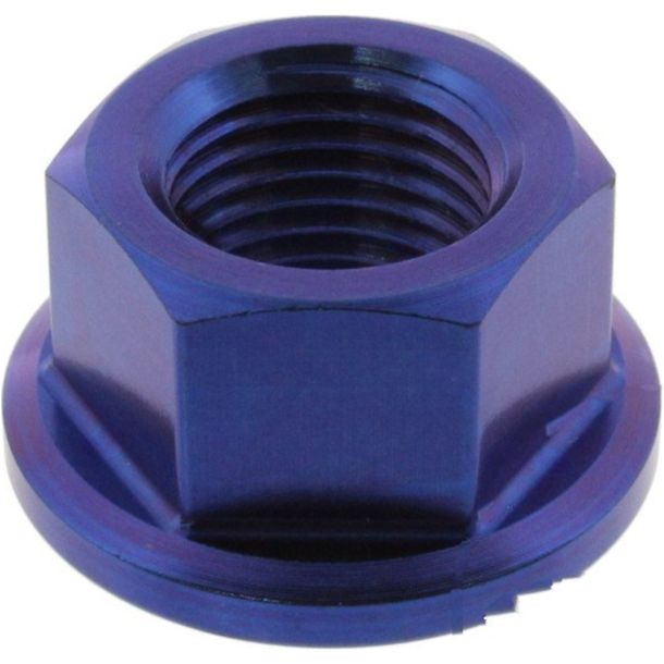 Tuerca de collar azul de titanio JMP M10x1.00mm