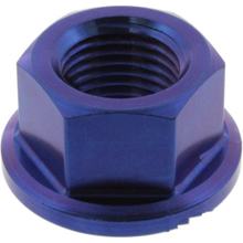 JMP M10x1.00mm titanium blue collar nut