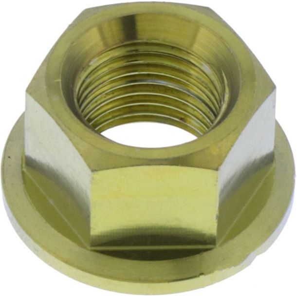 JMP M10x1.00mm titanium gold collar nut