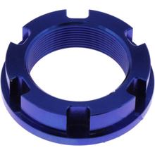 JMP M30x1.00mm titanium blue axle nut