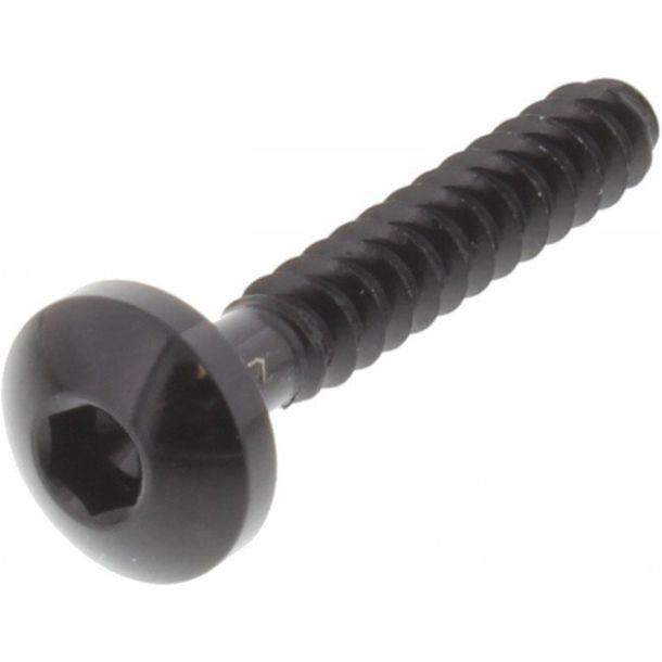 Tornillo autorroscante JMP de 5 mm x 30 mm de aluminio negro