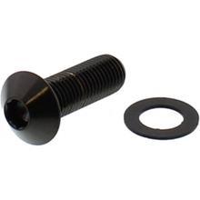 Lensbout JMP M10x1,25mm 30mm roestvrij staal V4A zwart