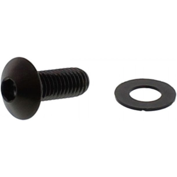 Tornillo ovalado JMP M8X1.25mm 20mm acero inoxidable V4A negro