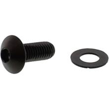 Śruba owalna JMP M8x1.25mm 20mm stal nierdzewna V4A czarna
