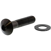 Śruba owalna JMP M8x1.25mm 40mm stal nierdzewna V4A czarna