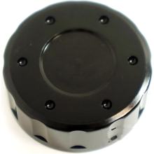 Deksels voor remvloeistofreservoir JMP 42mm Aluminium zwart, Yamaha YZF-R6, Kawasaki ZX-6R WR R / X 125 / 250 / 300 / 320 / 321 / 600 / 650 / 660