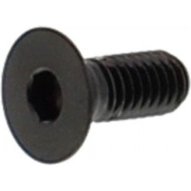 Countersunk screw JMP M6x1.00mm 15mm stainless steel V4A black