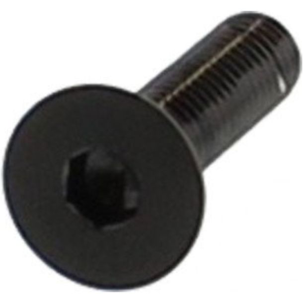 Countersunk screw JMP M6x1.00mm 25mm stainless steel V4A black