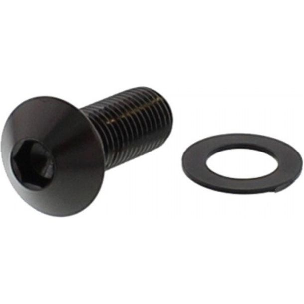 Tornillo ovalado JMP M10x1.25mm 25mm acero inoxidable V4A negro
