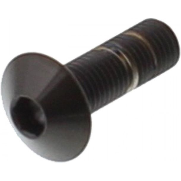 Tornillo ovalado JMP M4x0.5mm 12mm acero inoxidable V4A negro