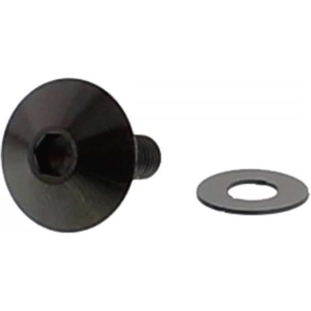 Oval screw JMP M5x0.8mm 16mm stainless steel V4A black