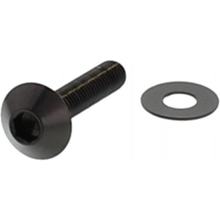 Śruba owalna JMP M5x0.8mm 25mm stal nierdzewna V4A czarna
