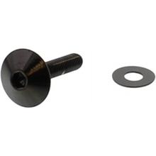 Śruba owalna JMP M5x0.8mm 25mm stal nierdzewna V4A czarna