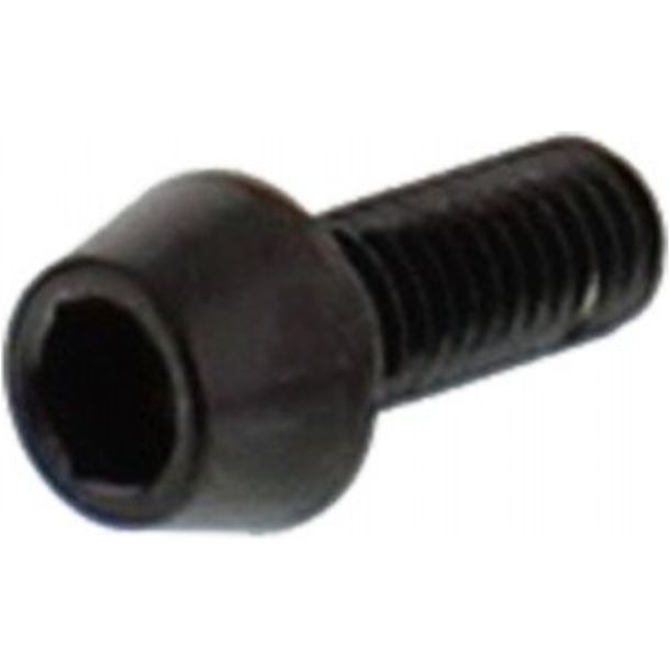Tornillo JMP cónico M5x0.8mm 10mm acero inoxidable V4A negro