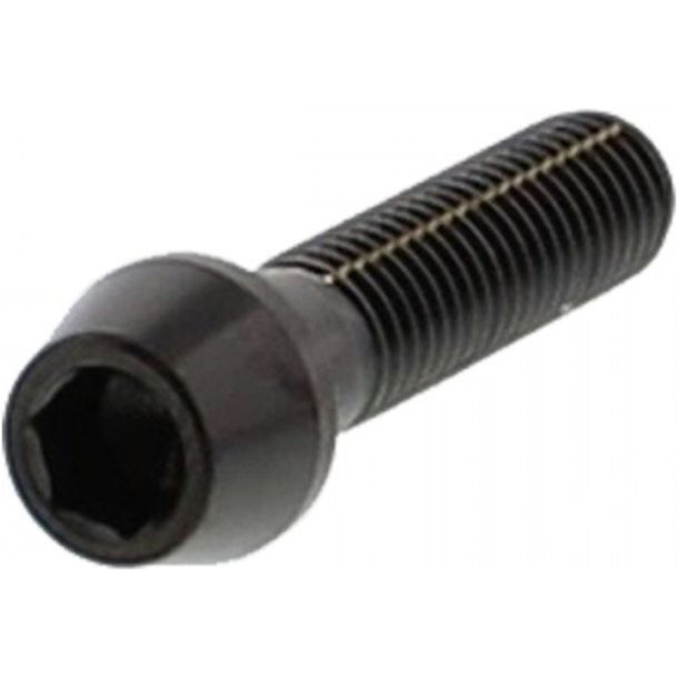 Tornillo cónico JMP M8x1,25 mm 30 mm acero inoxidable V4A negro