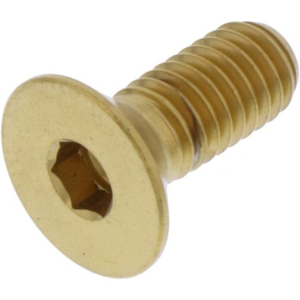 Countersunk screw JMP M6x1.00mm 15mm stainless steel V4A gold