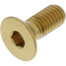 Śruba z łbem stożkowym JMP M6x1.00mm 15mm stal nierdzewna V4A złota