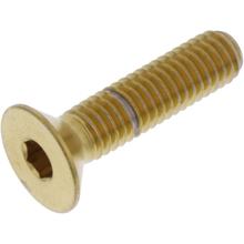 Śruba z łbem stożkowym JMP M6x1.00mm 25 mm stal nierdzewna V4A złota