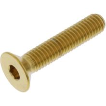 Śruba z łbem stożkowym JMP M6x1.00mm 30mm stal nierdzewna V4A złota