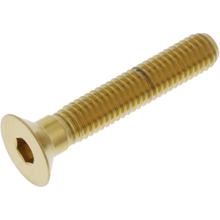 Śruba z łbem stożkowym JMP M6x1.00mm 35mm stal nierdzewna V4A złota