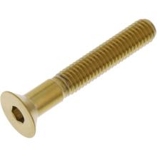 Śruba z łbem stożkowym JMP M6x1.00mm 40mm stal nierdzewna V4A złota