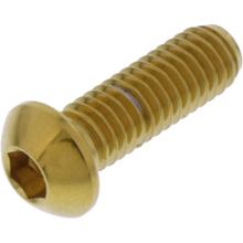 Śruba JMP do tarczy hamulcowej M6x1.00mm 18mm stal nierdzewna V4A złota