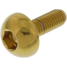 Schraube JMP für Bremsscheibe M6x1,00mm 17mm Edelstahl V4A gold