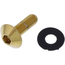 Śruba owalna JMP M5x0.8mm 16mm stal nierdzewna V4A złota