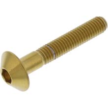 Śruba owalna JMP M5x0.8mm 30mm stal nierdzewna V4A złota