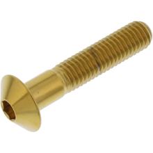 Linsenschraube JMP M8x1,25mm 40mm Edelstahl V4A gold