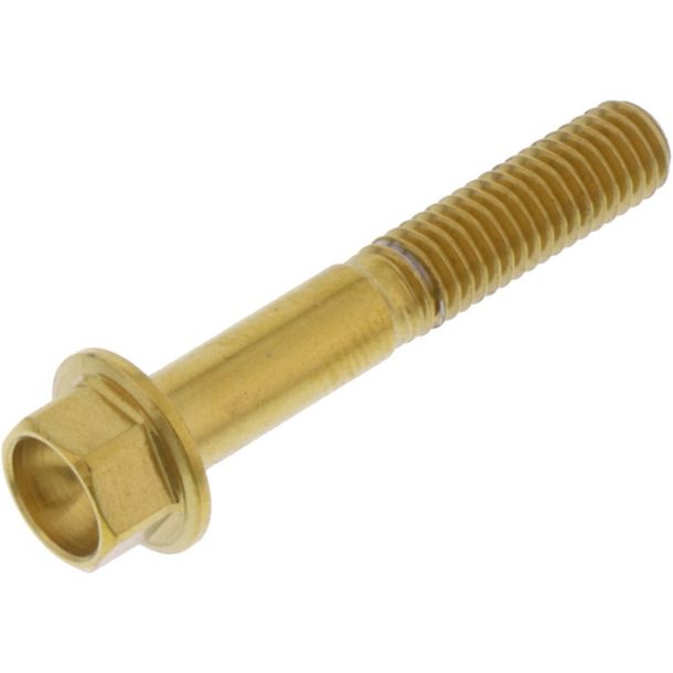 Boulon hexagonal JMP M5x0,8 mm 30 mm en acier inoxydable V4A doré