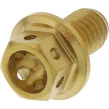 Boulon hexagonal JMP M6x1.00 10 mm en acier inoxydable V4A racing gold