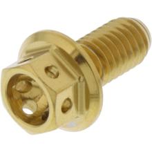 Śruba sześciokątna JMP M6x1.00 12mm stal nierdzewna V4A wyścigowa złota
