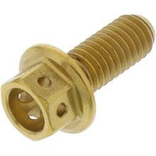 Śruba sześciokątna JMP M6x1.00 15mm stal nierdzewna V4A wyścigowa złota