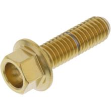 Sechskantschraube JMP M6x1,00mm 20mm Edelstahl V4A gold