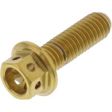 Śruba sześciokątna JMP M6x1.00 20mm stal nierdzewna V4A wyścigowa złota