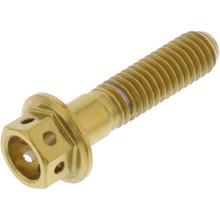 Śruba sześciokątna JMP M6x1.00 25mm stal nierdzewna V4A wyścigowa złota