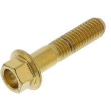 Sechskantschraube JMP M6x1,00mm 27mm Edelstahl V4A gold