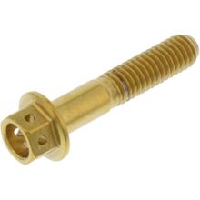 Śruba sześciokątna JMP M6x1.00 30mm stal nierdzewna V4A wyścigowa złota