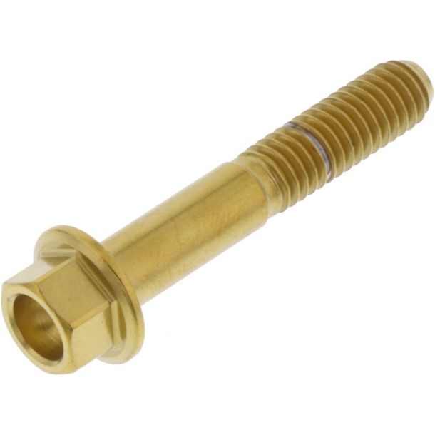 Perno hexagonal JMP M6x1.00mm 35mm acero inoxidable V4A dorado