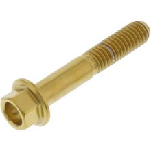 Śruba sześciokątna JMP M6x1.00mm 35mm stal nierdzewna V4A złota