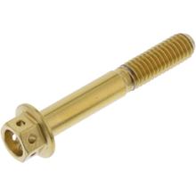 Śruba sześciokątna JMP M6x1.00 40mm stal nierdzewna V4A wyścigowa złota